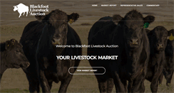 Desktop Screenshot of blackfootlivestockauction.com