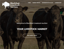 Tablet Screenshot of blackfootlivestockauction.com